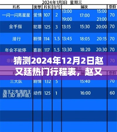 赵又廷未来之星,揭秘2024年12月2日热门行程表