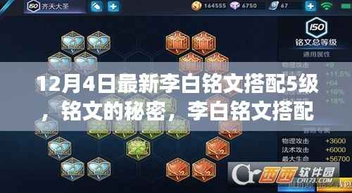 李白铭文搭配之旅,揭秘最新五级铭文秘密与友情的拥抱