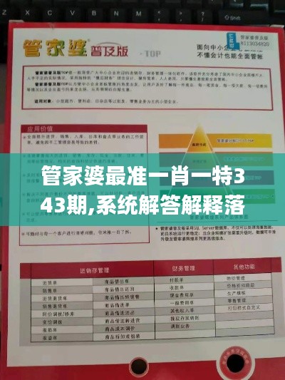 管家婆最准一肖一特343期,系统解答解释落实_限量款6.591