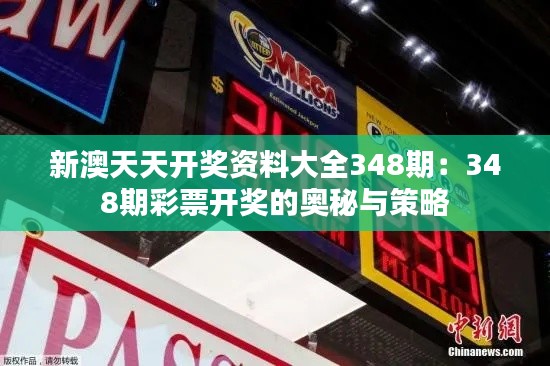 新澳天天开奖资料大全348期:348期彩票开奖的奥秘与策略