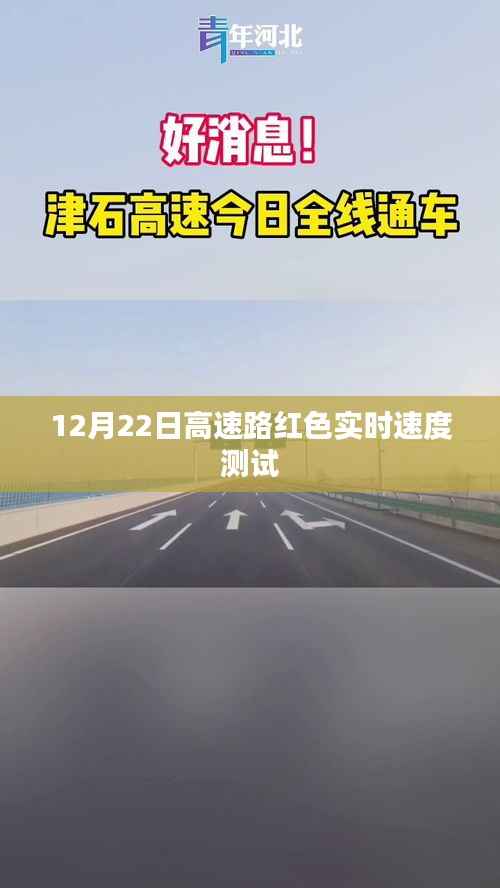 高速路实时红色速度测试,12月22日实拍