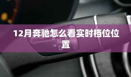 奔驰车辆实时档位位置查看方法