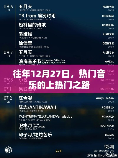 热门音乐上热门之路揭秘,揭秘往年12月27日的音乐热潮