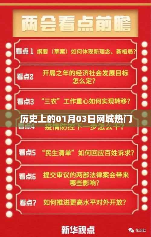 网城热门事件回顾,历史上的今天(一月三日)