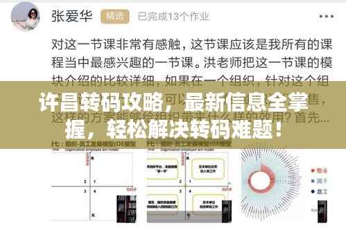 许昌转码攻略,最新信息全掌握,轻松解决转码难题!